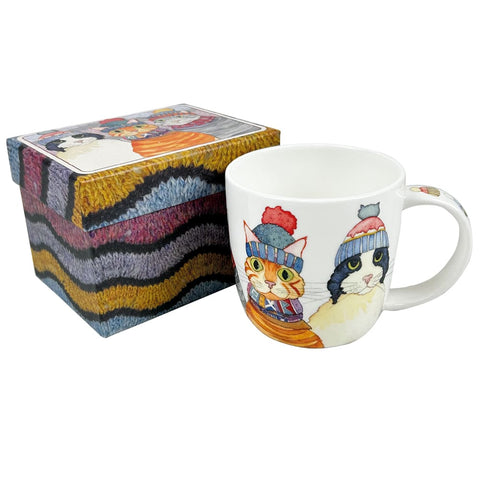 Emma Ball Cats in Hats Bone China Mug Gift Boxed
