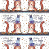Alex Clark Birthday Cat - 2 Sheets Wrapping Paper & 2 GiftTags