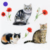Richard Partis Design Pussy Cats Wrapping Paper Set 2