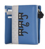 Mala Leather Peek a Boo Cats Large Tri Fold Purse RFID Blue