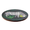 Animal Kingdom Set of 4 Round Cork Coasters Lion Tiger Sloth Zebra