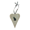 Bailey & Friends Cat Wooden Heart Hanging Plaque