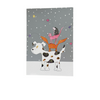 Cat Christmas Cards 4 Pack - Wish Upon a Star