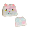 Cute Furry Cat Coin Purse Zipped & Lined