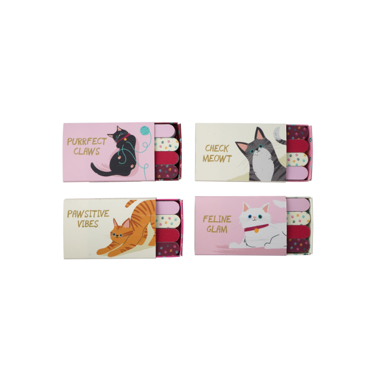 Cool Cat Matchbox Nail Files (Pack of 8) Cat World Feline Superstore