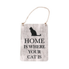 Bailey & Friends Cat Wooden Hanging Plaque 10x20cm