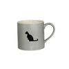 Bailey & Friends Designer Grey Mug with Tuxedo Kitty