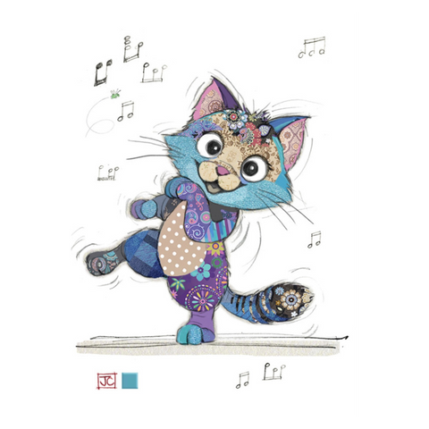 Bug Art Luxury Greetings Card - Keira Kitten