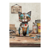 Bug Art Luxury Greetings Card - Scrap Kitten
