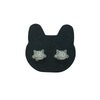 Cat Earrings - Shiny Bling Kitty Heads Studs