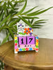 Fair Trade Handmade Wooden Colourful Cat Perpetual Calendar