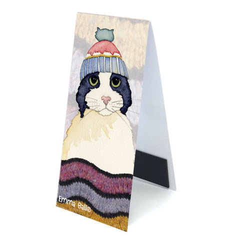 Emma Ball Cats in Hats Magnetic Cat Bookmark