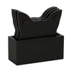 Mystic Mog Cat Face MDF Coaster Set in Holder