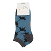 Mr Heron Men's Bamboo Trainer Socks 'Lucky Cats'