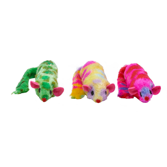 Ferret Cat Toy with Rattle - 3 Colour Choices  by