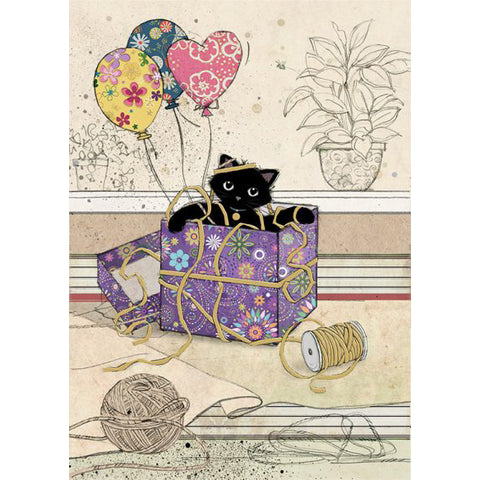 Bug Art Luxury Greetings Card - Gift Kitty