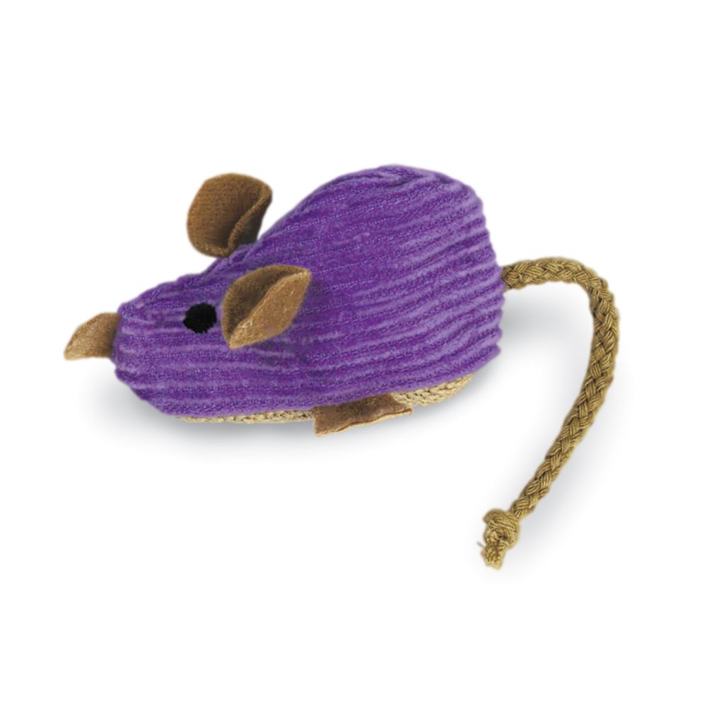 KONG Refillable Catnip Cat Toy Corduroy Mouse Cat World Feline