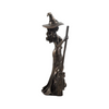 Cold Cast Bronze Sculpture - Witch with Cat