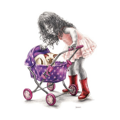 Mark Braithwaite Greetings Card - Cat’s Cradle