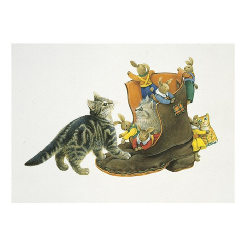 Lesley Anne Ivory Cat Greetings Card - Octopussy