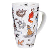 Dunoon Fine Bone China Large Cat Mug 'Catastrophe'