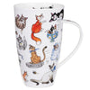 Dunoon Fine Bone China Large Cat Mug 'Catastrophe'