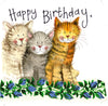Alex Clark Large Sparkle Card - The Three Amigos Cats