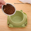 Raised & Tilted Cat Food Bowl Stainless Steel