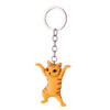 Standing Cartoon Cat Keyring Various Colours