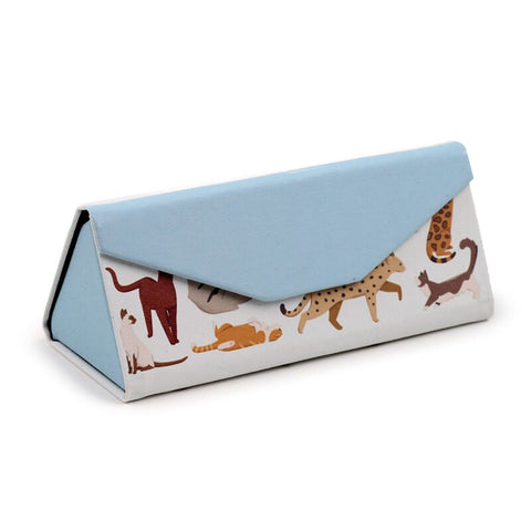 Feline Fine Cats Protective Foldable Glasses Case