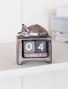 Fair Trade Handmade Wooden Perpetual Calendar - Sleeping Cat