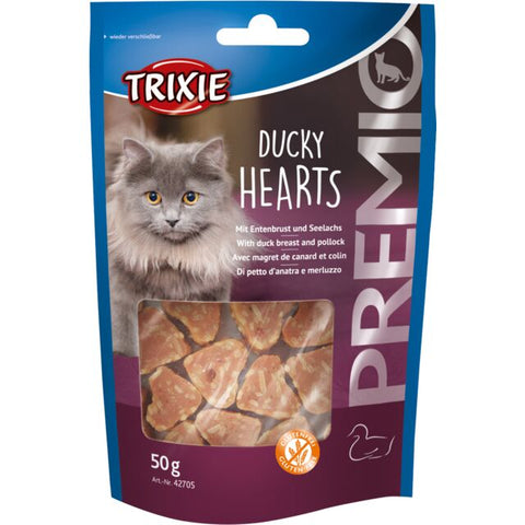 Trixie Premio Ducky Hearts Cat Treats 50g