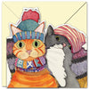 Emma Ball Cats in Hats Two Fold Greetings Card