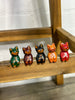 Fair-trade Handmade Little Wooden Cat Ornaments - 5 Colours