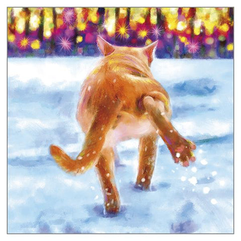 Denise Laurent Cat Christmas Card - Baby It’s Cold Outside