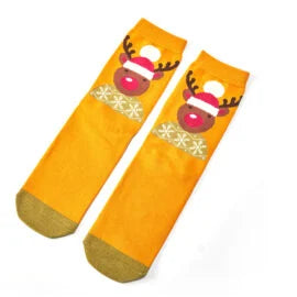 Miss Sparrow Bamboo Christmas Socks 'Santa Reindeer’