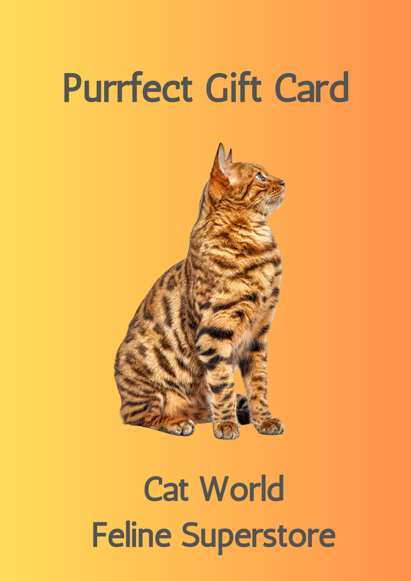 Cat World Gift Card - From £1 to £100 (...and lots in between!)