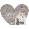 A House is Not a Home Freestanding Heart Cat Plaque