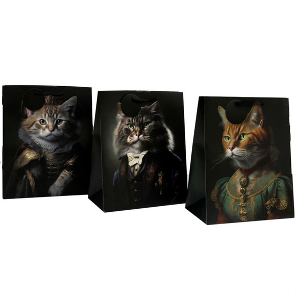 Cat Head Portrait Large Gift Bag - 3 Designs