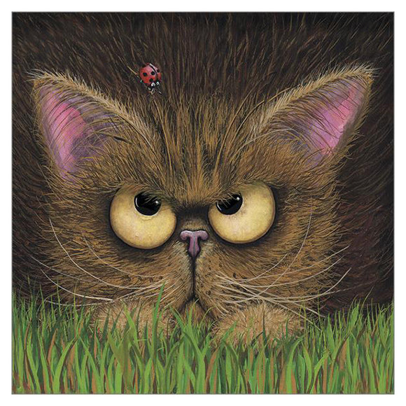 Tamsin Lord Cat Greetings Card - Tightrope Walker