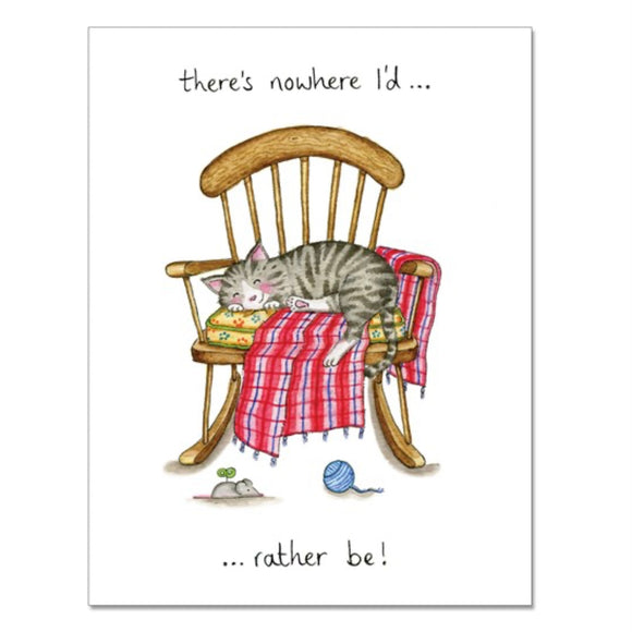Cockadoodle Cat Greetings Card - Nowhere I’d Rather Be
