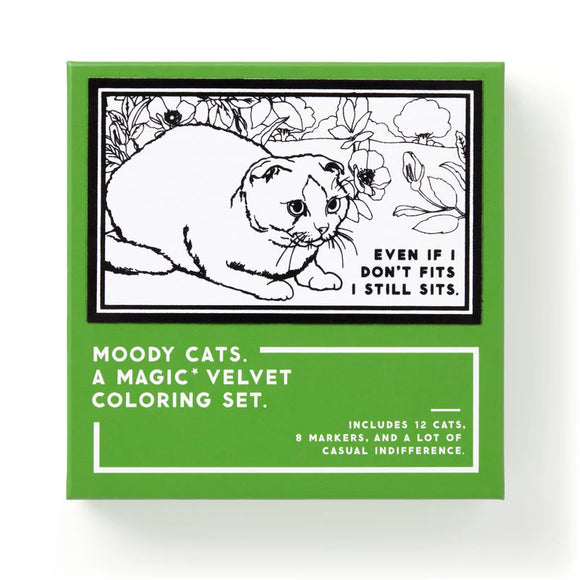 Moody Cats Magic Velvet Colouring Set