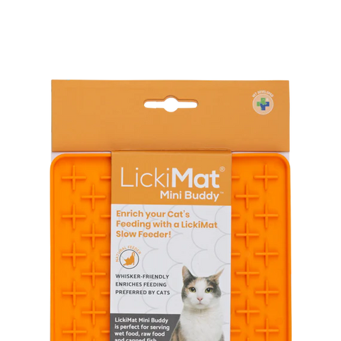 LickiMat Mini Buddy Cat Wet / Raw Food Treats Feeding Mat