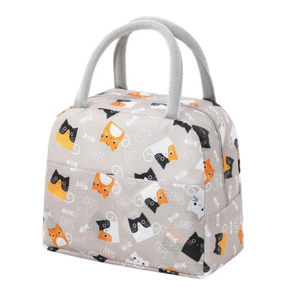 Cats! Insulated Lunch Bag with Handles