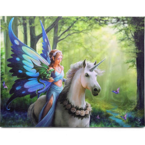 Realm of Enchantment Canvas Plaque by Anne Stokes