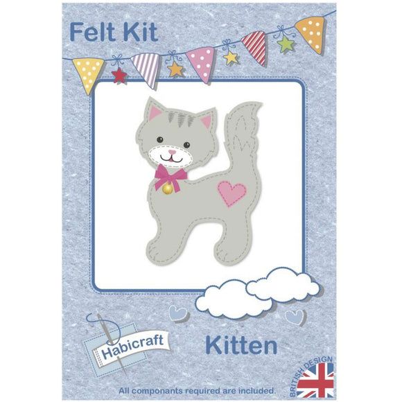 Habicraft Children's Felt Kitten Sewing Craft Kit