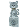 ‘Cats are Love on Four Legs’ Free Standing Block