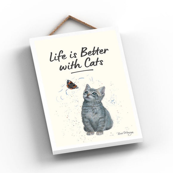 Bree Merryn Dusty Cat Hanging Plaque