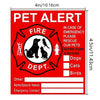 Pet Alert Emergency Sticker for Home