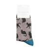 Mr Sparrow Men's Bamboo Cat Socks 'Cute Cats’ Grey